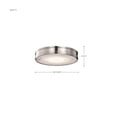 thumbnail image 7 of Nuvo Lighting 62/2101 Kendall 15" Wide Flush Mount Drum Ceiling Fixture - Black, 7 of 7