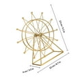 thumbnail image 2 of Greenadscape Modèle de Grande Roue Décorations de Bureau en Fer Doré pour Armoire à Vin 1Pcs 9 Po, 2 of 6
