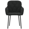 thumbnail image 2 of vidaXL Chaises de Salle à Manger 2 Pcs Velours Noir, 2 of 5