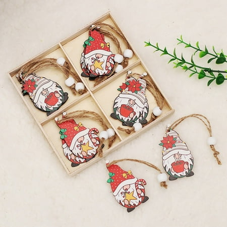 

Dreamhall 12Pcs Christmas Tree Xmas Faceless Doll Hanging Pendant Ornament Xmas Décor Gift Style 3