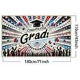 thumbnail image 2 of DAMAI Congrats Grad Backdrop Gold Graduation Party Backdrop for Photography 5.9x3.6FT Class of 2025 Congratulate Graduation Prom Party Decorations Banner Photo Studio Props ﻿, 2 of 6