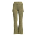thumbnail image 5 of No Boundaries Juniors and Juniors Plus Washed Cargo Flare Pants, 31” Inseam, Sizes XS-4X, 5 of 5