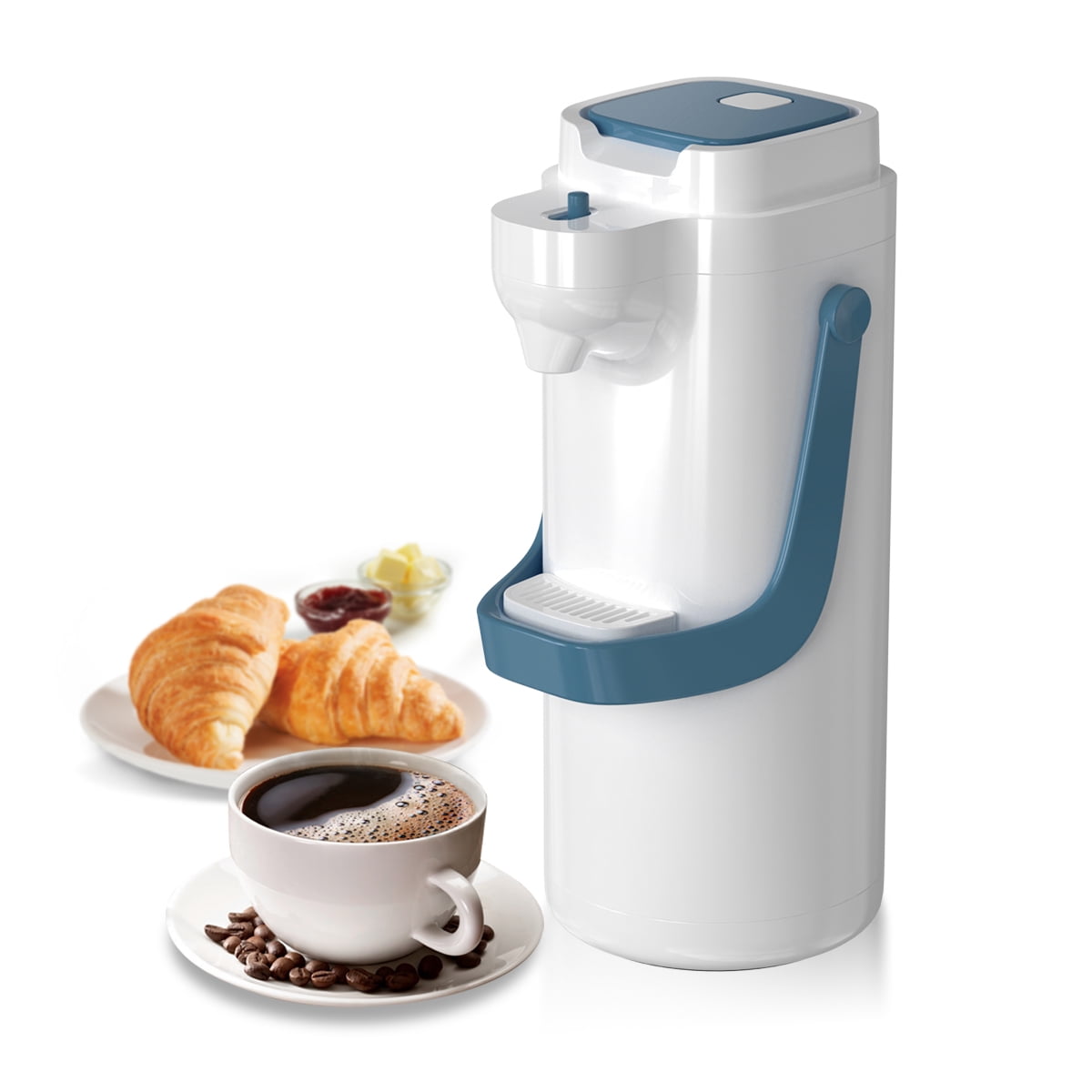 TOMAKEIT Thermos Coffee Airpot Glass Lined Lever Thermal Coffee Carafe