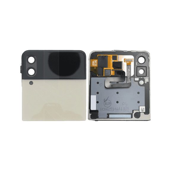 Replacement Outer OLED Assembly Compatible With Samsung Galaxy Z Flip 3 5G (US & International) (Service Pack) (Cream)