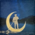 thumbnail image 2 of Phillip, Jamie 15x15 Black Ornate Wood Framed with Double Matting Museum Art Print Titled - Moon Cruse, 2 of 4