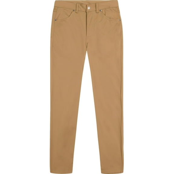 Pantalones IZOD, uniforme escolar para niños, de sarga con la parte delantera plana, 5 bolsillos, talla 8
