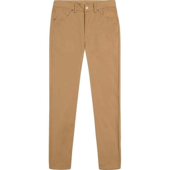 Pantalones IZOD, uniforme escolar para niños, de sarga con la parte delantera plana, 5 bolsillos, talla 8