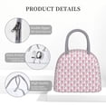 thumbnail image 4 of Fotbe Flamingo On Checkered Bolsa de Almuerzo con Estampado, Lonchera Aislada, Contenedor de Comida Reutilizable Tipo Cooler a Prueba de Fugas, 4 of 6