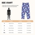 thumbnail image 3 of KLL Womens crystal Skull flower leaf Print Pajama Pants Soft Pajama Bottoms for Women Cozy Lounge Pants, 3 of 5