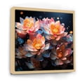 thumbnail image 2 of Designart "Elegant Lotus Blooms IV" Lotus Floater Framed Wall Art Living Room, 2 of 5