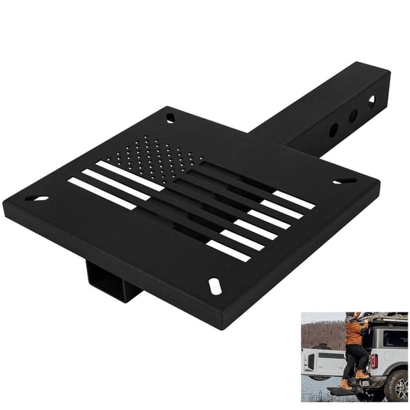 VANROUG Heavy-Duty Hitch Mount Vise Plate,Universal Hitch Winch Mount,Hitch Vise Holder with 2''Receiver,Trailer Hitch Winch Mount Plate Fit for ATV,UTV,SUV,Pickup and Truck Rear Mounting