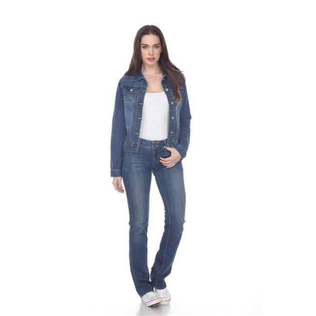 White Mark 800-01-XL Women Denim Jacket 