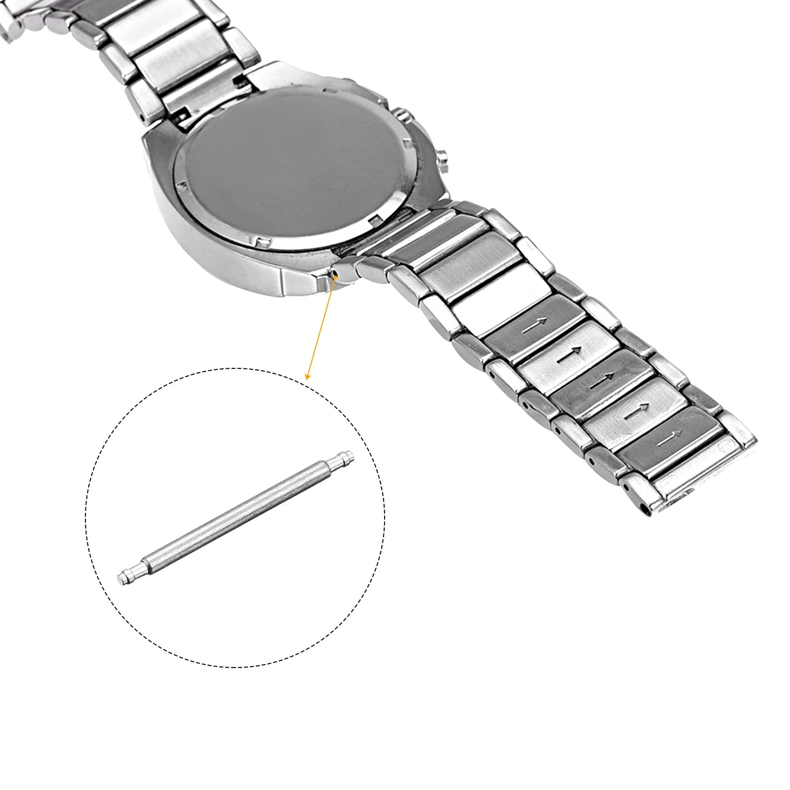 Unique Bargains Durable Stainless Steel Spring Bar Pins 18mm