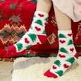 thumbnail image 7 of 1 Box Of 2 Pairs Of Christmas Stockings,christmas socks for kids,toddler christmas socks,Christmas Fuzzy Socks for Kids Plush Cartoon Non Slip Slipper Winter Warm Fleece Socks with Gift Box, 7 of 7