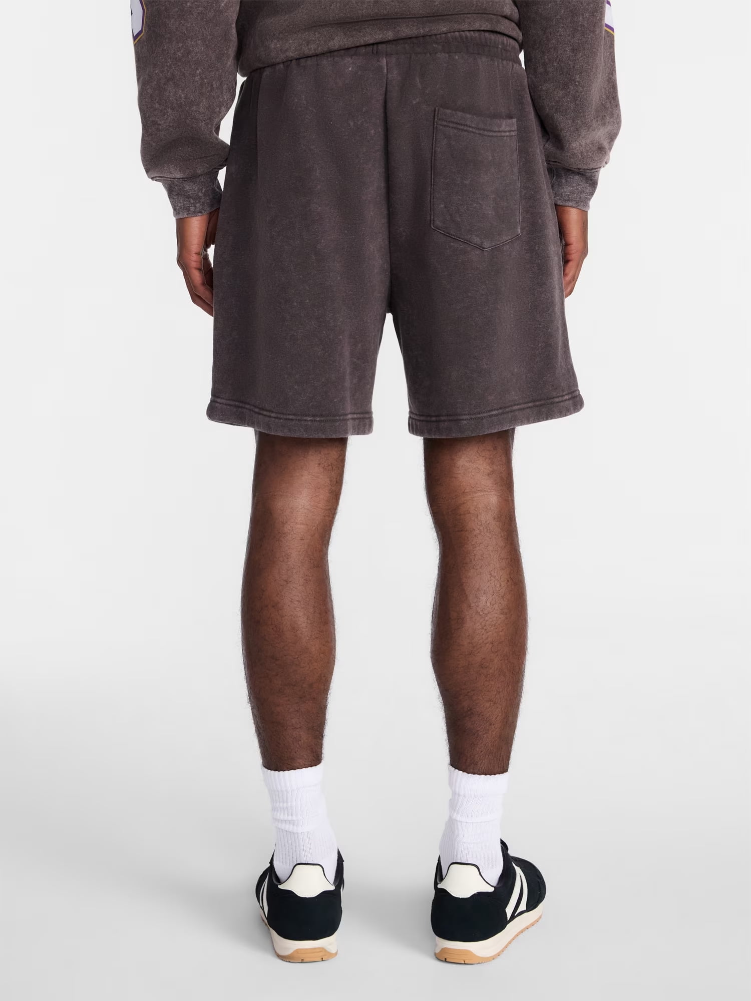 NBA, Men's & Men's Big and Tall Mineral Wash Graphic Shorts, Los Angeles Lakers, Sizes XS–5XB