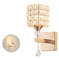thumbnail image 3 of Aplique De Cristal, Lámpara De Pared Industrial Dorada, Hermosa Luz De Cristal Moderna Sin Bombilla Para Mesita De Noche, Galería, Baño Noticed HA013183-00, 3 of 7