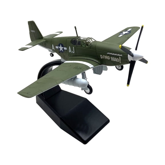1/72 Military WW2 P-51B Mustang Fighter Attack Plane Model Simulation Static Display Toys Aircraft