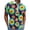 Blue, variant on FUZHIQ Men's Quarter Zip Polo Shirts Short Sleeve Gradient Dot Print Casual Golf Polo Breathable Quick Dry Athletic Sports Daily Wear Fashion Tops,XL