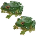 thumbnail image 2 of YEAHIBABY 2Pcs Realistic Green Resin Frogs Decorations for Indoor and Outdoor Display, 2 of 6