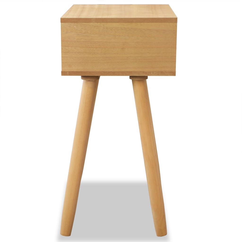 Kepooman Mid-century End Tables with Storage Drawer for Living Room Office, Set of 2, Brown Kepooman Mid-century End Tables with Storage Drawer for Living Room Office, Set of 2, Brown