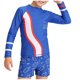 thumbnail image 2 of Odeerbi 1-10 Años Niños 3 Piezas de Manga Larga Rash Guard Set Upf 50 + Rápido Seco Surf Traje de Baño Con Pantalones Cortos Gorra de Baño, 2 of 9