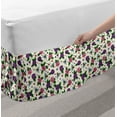 thumbnail image 2 of Nature Bed Skirt, Spring Time Composition with Botanical Elements Bees and Colorful Flowers, Elastic Bedskirt Dust Ruffle Wrap Around for Bedding Decor, 4 Sizes, Ivory and Multicolor, by Ambesonne, 2 of 2