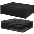 thumbnail image 4 of Patio Furniture Covers 78 x 64 x 31 inch Waterproof 420D Outdoor Patio Table Covers Durable Rectangular Sofa Covers Patio Furniture Set Cover Resistant for Rain Snow Dust Anti-UV Windproof, 4 of 10