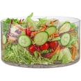 thumbnail image 1 of Ensaladera grande de vidrio, 156 onzas líquidas, tazón de vidrio para frutas y bagatelas, tazón para mezclar y servir para ensaladas, postres, pasteles, 1 of 4