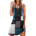 thumbnail image 2 of SMihono Robe d'Été pour Femmes Grande Taille Mode Femmes Décontractée Aguichant Col Rond Robes Imprimées Robe d'Été Sans Manches à Enfiler, 2 of 4