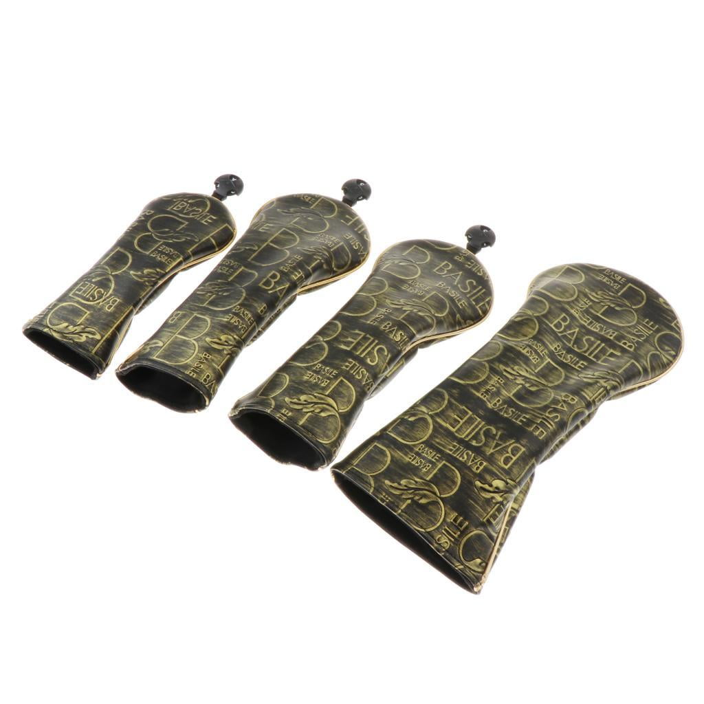 harayaa Golf Wood Head Cover Driver Headcover Long Neck Protector Covers Sleeve 1 3 5 ut 1 3 5 ut Letter