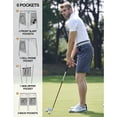 thumbnail image 4 of SPECIAL MAGIC Men's Golf Hybrid Dress Shorts Casual Summer Stretch Flat Front Lightweight Hiking Shorts Quick Dry with Pockets, 4 of 6