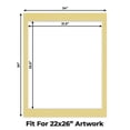 thumbnail image 2 of Soft Yellow Picture Frame Mat for 24x30 Frames - Fits 22x26 Photos - 1 Mat, 2 of 7