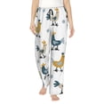thumbnail image 1 of Fotbe Farm Roosters Pantalones de Pijama para Mujer, Pantalones de Dormir, Pantalones Pj con Cordón y Bolsillos-X-Large, 1 of 6