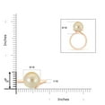 thumbnail image 4 of ANGARA Golden South Sea Cultured Pearl Ring with Spiral Metal Loop in 14K Rose Gold for Women | June Birthstone, Birthday, Anniversary, Jewelry Gift for Women | Pearl Ring, 4 of 8