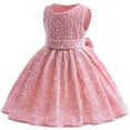 thumbnail image 2 of Huowey Toddler Girls Sleeveless Solid Princess Dress Dance Party Dresses Clothes, 2 of 3