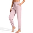 thumbnail image 4 of WULMLEO Stretch Active Pants for Women Over 50 - Women's Ultra Stretch Ice Silk Quick Drying Comfort Casual Pants Over 50 Pink S, 4 of 6