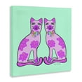 thumbnail image 2 of Stupell Industries Mid-Century Mirrored Purple Cats Canvas Art, 30 x 30, by Katie Conley, 2 of 7