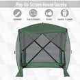 thumbnail image 5 of Outsunny Pop Up Camping Canopy Gazebo Screen Shelter Tent with Single Person Easy Set-Up, Ventilating Mesh, Portable Carry Bag for Outdoor Camping Party Event, 7x7FT, Green, 5 of 9