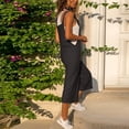 thumbnail image 7 of Rciityk Women's Jumpsuits for Summer Casual Loose Sleeveless Rompers Plus Size Solid Color Jumpsuit with Pockets Beach Vacation Outfits Black XXXL, 7 of 7