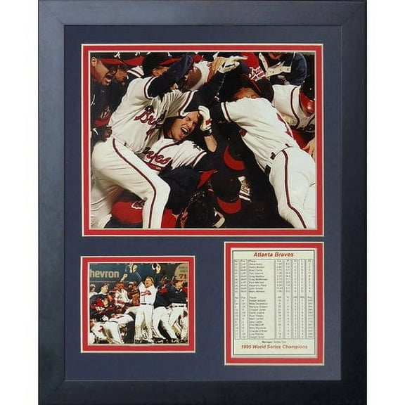 Legends Never Die 1995 Atlanta Braves Champions Framed Photographic Print