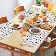 thumbnail image 2 of White Cow Cloud Pattern Summer Placemats Table Placemats Set Of 4-Linen Kitchen Washable Placemats Table Mats 11.8"x17.7" Non-Slip Heat Resistant, 2 of 6