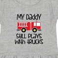 thumbnail image 4 of Inktastic Firefighter Daddy Plays with Trucks Girls Toddler Dress, 4 of 5