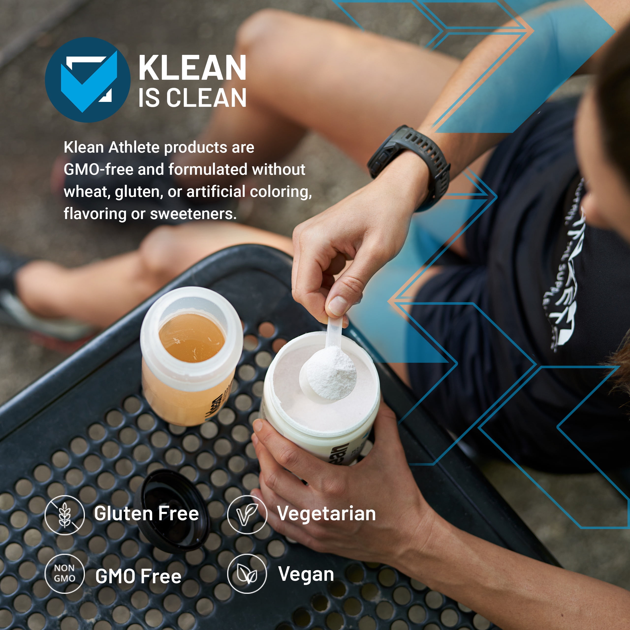 Klean ATHLETE Klean Hydration | Electrolyte Replacement Formula to Hydrate, Maintain Electrolyte Balance, and Rehydrate During Physical Activity | 12.6 Ounces | Natural Orange Flavor