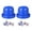 Blue, variant on Opvise Premium Melamine Dice Cup Set with 10 Dice - Portable Casino-Style Gaming Accessories for Home, Travel, and Game Nights