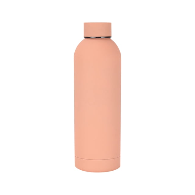 Botella de agua portátil para deportes al aire libre, taza aislada de boca pequeña de acero inoxidable de 500ml(Compre 2 y ahorre 10%)