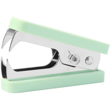 

Staples Remover Plastic Body Steel Jaws Staple Puller Removal Tool for Dress Up Home Office School Desk Accessories Gift (1 Pack Mint Green)