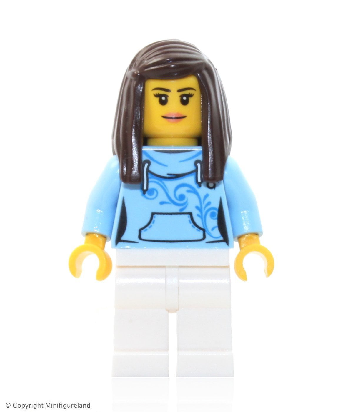 Girl Denim Jacket, Blue Short Legs LEGO City MiniFigure Set 31050 