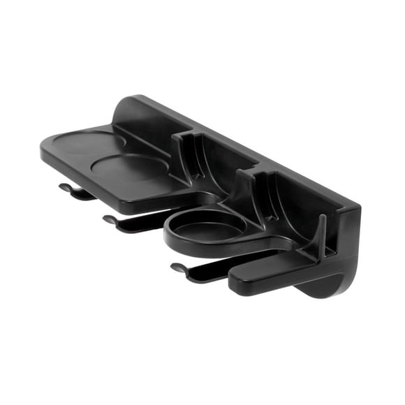 Cateissary Estante de almacenamiento con particiones negro para artículos de café, almacenamiento de juegos montado en la pared fácil de Juegos de servir café y té negro 54mm