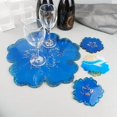 thumbnail image 2 of Juego de posavasos Craft Mold ZjChao con forma de flor de silicona, 5 unidades, 34 cm, 2 of 8