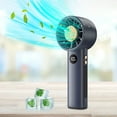 thumbnail image 2 of sruoe Handheld Fan, Handheld Fan Rechargeable, Mini Handheld Fans USB Charge, Portable Fan, Fan for Bedroom, Convertible Hand Fan, 2 of 6